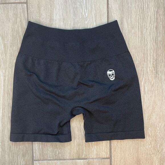 Gymreapers Women’s Scrunch Butt High Rise Workout Shorts Black Small S - Picture 1 of 7
